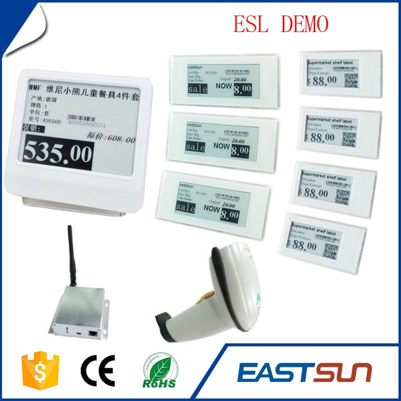 2017 hot sale paper label epaper electronic shelf label for shopping