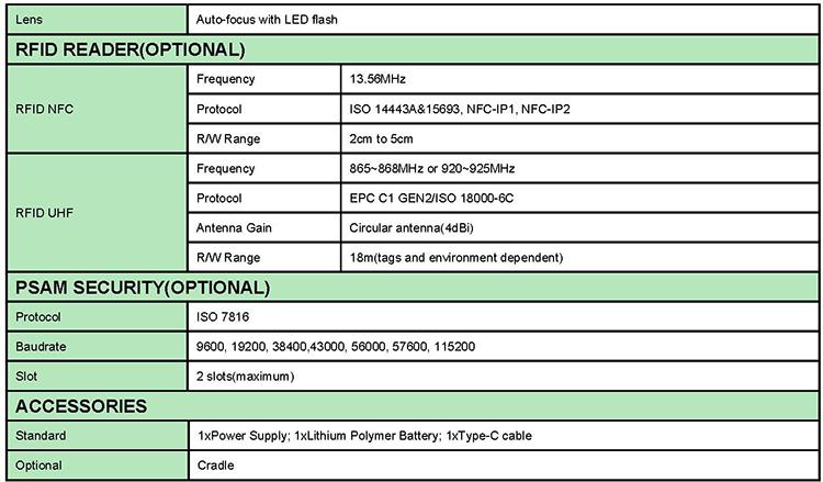 RH061 Industrial-grade Android PDA UHF RFID Device 925MHz Handheld Reader 7