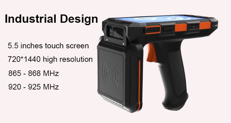  BLE Android/IOS UHF RFID Device Handheld Barcode Reader for Logistics Tracking 3