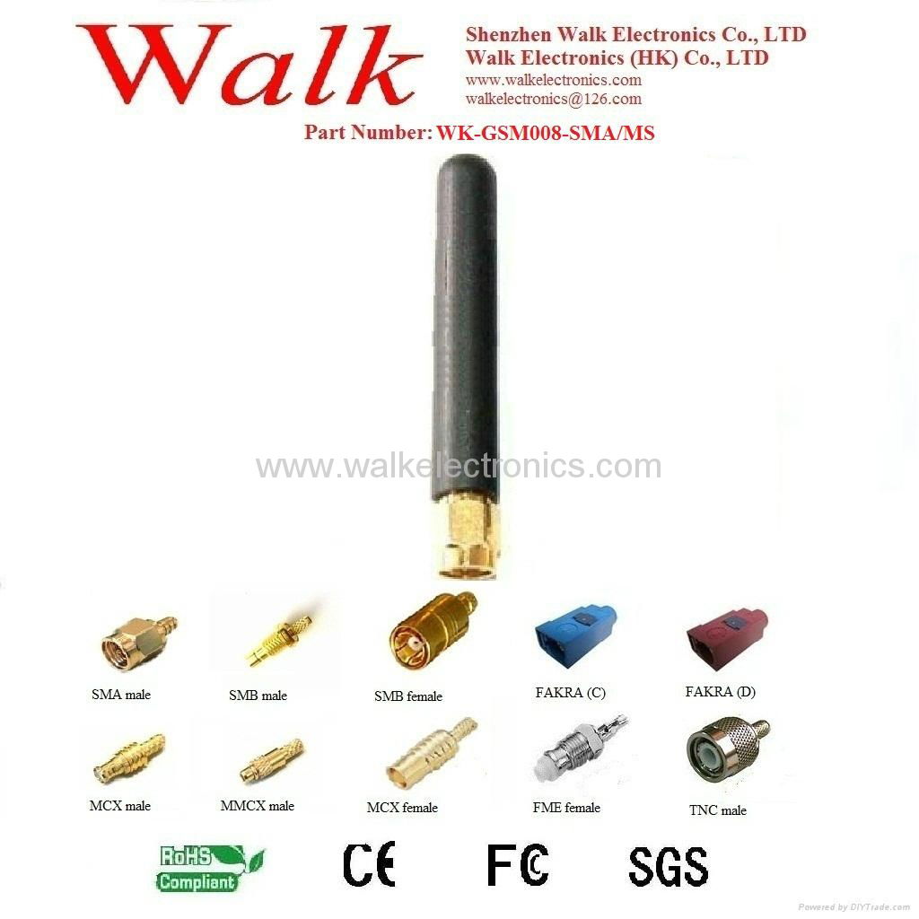 GSM/GPRS/AMPS Quad Band Antenna(WK-GSM008-SMA/MS)