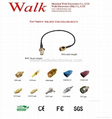 RF cable/Pigtails/Jumper cable/Interface Cable(WK-BNC/FSB-SMA/MS-RG174)