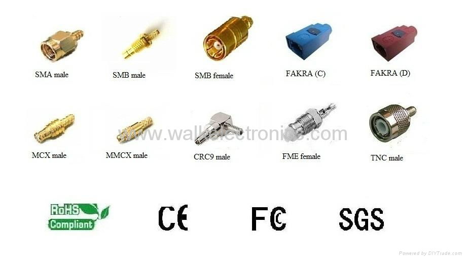 RF cable/Pigtails/Jumper cable/Interface Cable(WK-RP-SMA/MS-N/FSB-RG316) 2