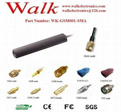 GSM/GPRS/AMPS Quad Band Car Antenna: SMA male straight connector, RG174 cable