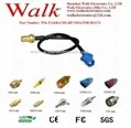RF cable assembly/Pigtails/Jumper Cable: FAKRA male straight to RP-SMA female