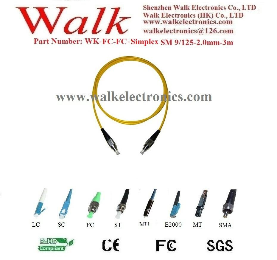 Fiber Patch Cord, fiber jumper cable, simplex FC to FC, single mode 9/125