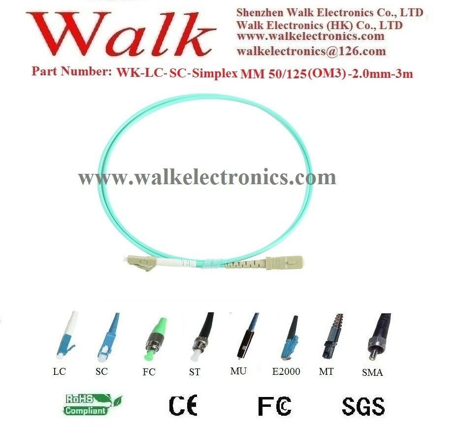 Fiber Patch Cord,fiber jumper cable,simplex LC to SC,multi mode OM3 50/125