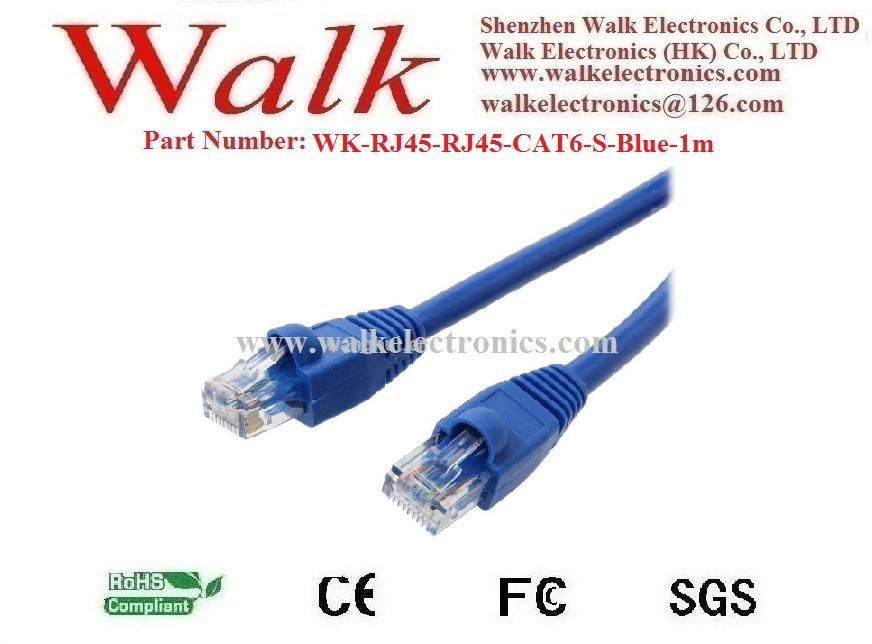 cat6 patch cable, network cable, ethernet cable, RJ45 to RJ45 cat6 cable, blue