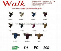 FAKRA male straight plate serie for RG174, RG316, RG58 cable, antenna connector 