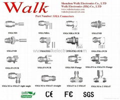 SMA connector for RG174, RG178, RG316, RG58 cable, SMA antenna connector