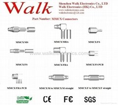 MMCX connector for RG174, RG178, RG316 cable, MMCX antenna connector