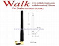 433MHz rubber antenna(433-WK011), SMA male right angle, 3dbi