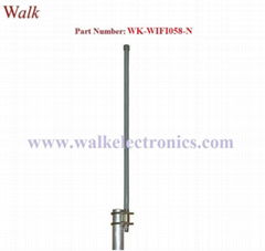 60cm length n male 12 dbi high gain waterproof wifi 2.4GHz fiber glass antenna