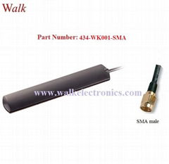 omni directional indoor use adhesive mount 434MHz patch antenna