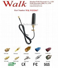 screw mount small size waterproof outdoor use 2.4GHz wifi rubber car antenna