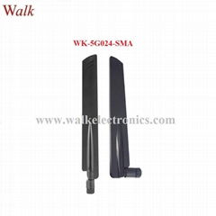 wide range 600-6000MHz 2g 3g 4g 5G omni direction 5dBi SMA rubber antenna