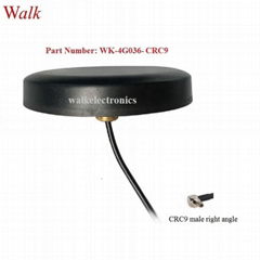 waterproof outdoor GSM 3g 4g lte Antenna, screw mount 4g antenna, CRC9 male