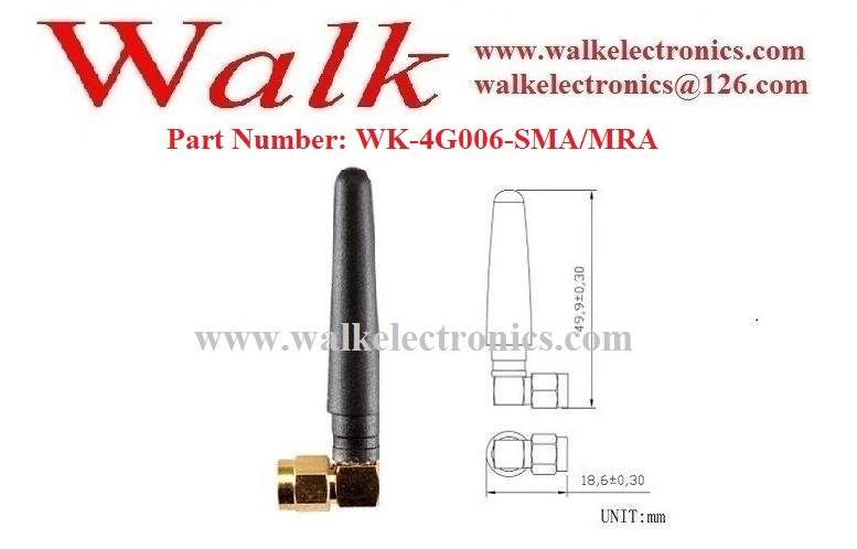 small size sma male right angle GSM 3G 4g lte rubber stubby Antenna 2