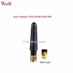 sma male straight 50mm short length gprs 3g 4g lte stubby rubber antenna