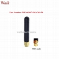 small size SMA male straight 4G LTE rubber antenna 50mm length omni directional 