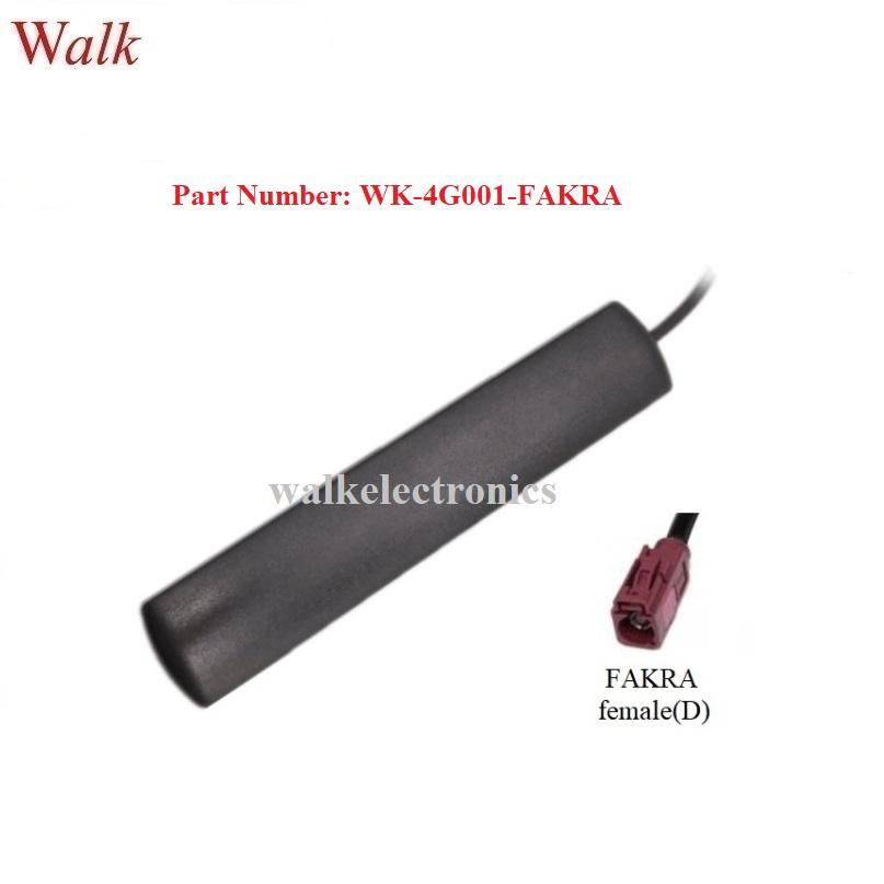 FAKRA female straight adhesive mount indoor high gain gsm 3g 4g lte antenna