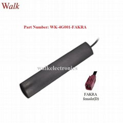 FAKRA female straight adhesive mount indoor high gain gsm 3g 4g lte antenna