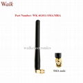 110mm high omni directional SMA male angle gsm 3g 4G LTE rubber sma antenna 