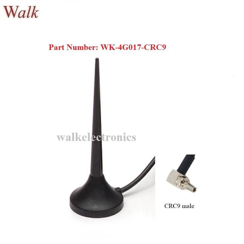 CRC9 male angle magnetic mount gsm 3g LTE 4g car antenna multi band whip antenna