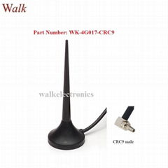 CRC9 male angle magnetic mount gsm 3g LTE 4g car antenna multi band whip antenna