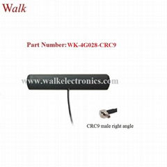 CRC9 male indoor use adhesive mount omni direction gsm 3g 4g lte patch antenna 