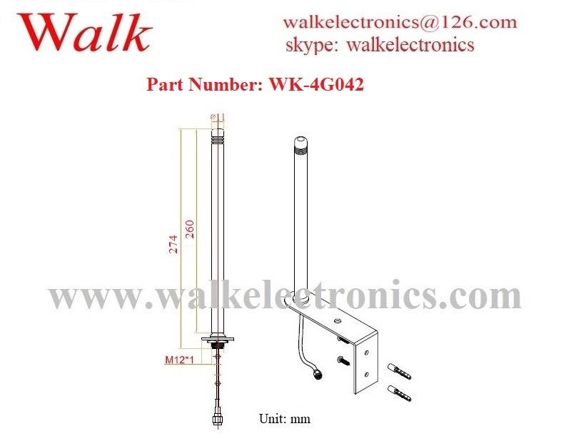 omni direction outdoor bracket 5dbi high gain wall mount gsm 3g 4G LTE antenna 2