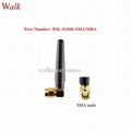 small SMA male right angle 50mm length gprs multi band GSM 3G rubber antenna  1