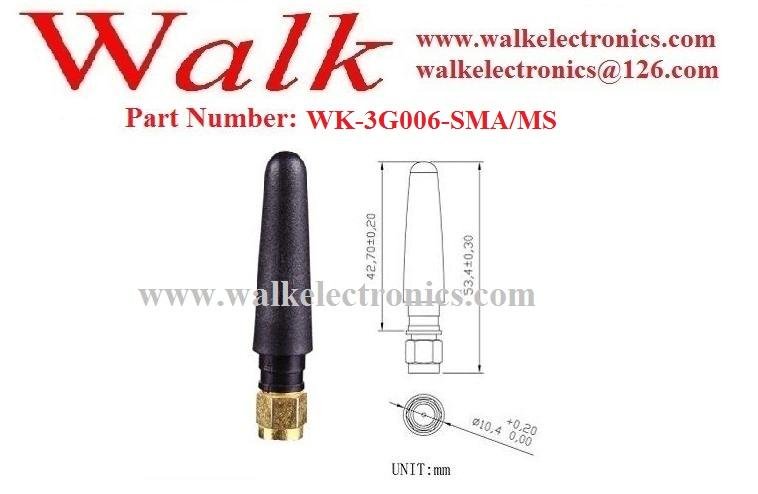 sma straight short GSM 3G multi band rubber aerial small gprs 3g stubby antenna 2