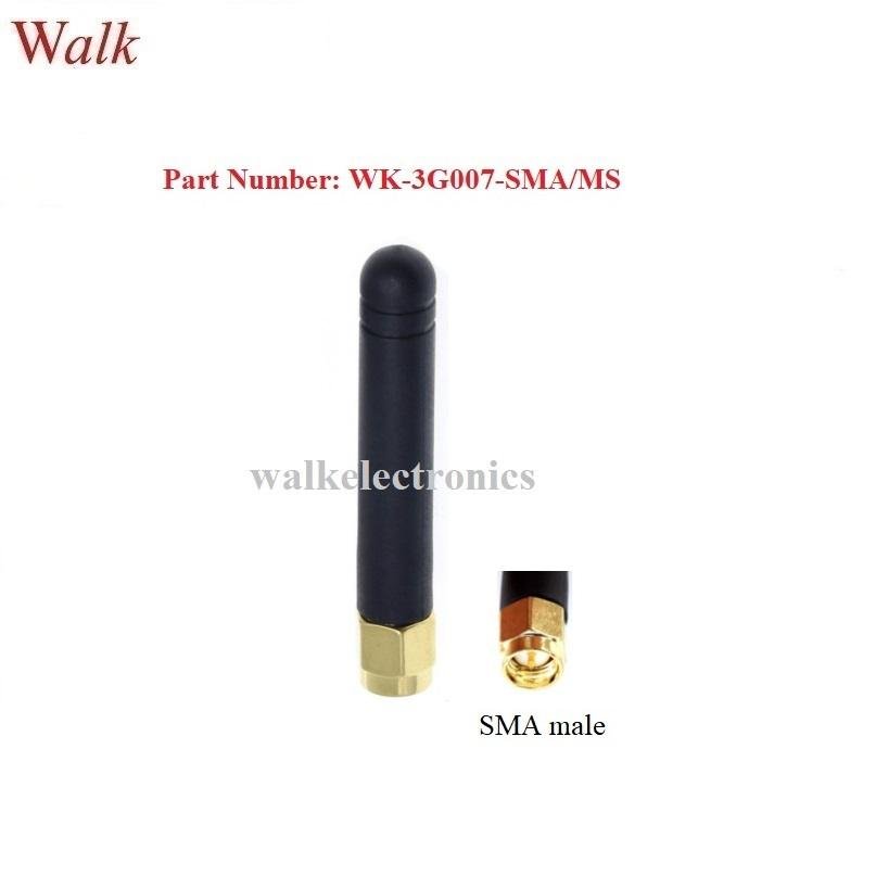 SMA male straight 50mm length gprs multi band small GSM 3G rubber antenna 1