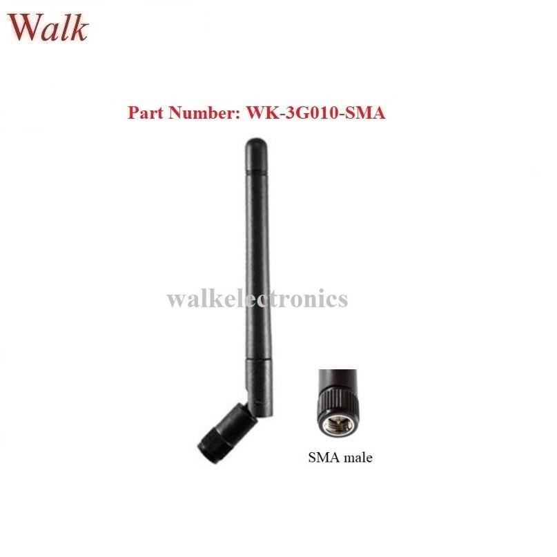 foldable 110mm length Swivel rubber GSM 3G multi band SMA stubby antenna