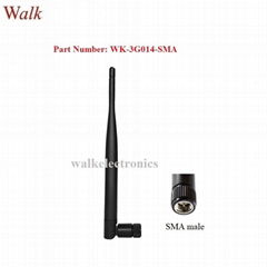 swivel sma male 5dBi high gain omni directional GSM 3G multi band rubber antenna