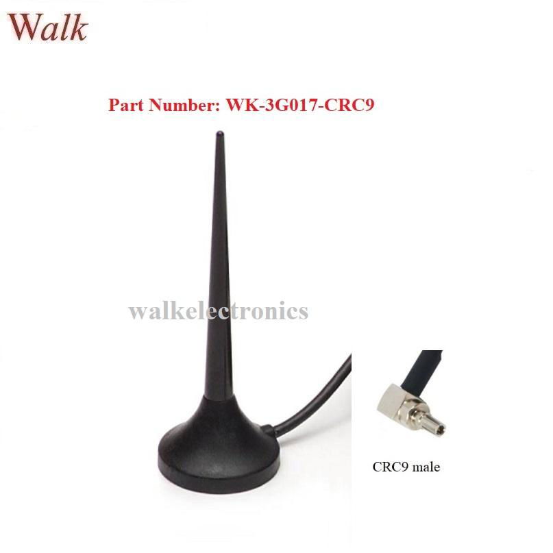 magnetic mount gsm 3g car aerial crc9 gprs 3g multi band whip antenna