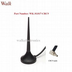 magnetic mount gsm 3g car aerial crc9 gprs 3g multi band whip antenna