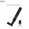 5dbi high gain flexible GSM 3G rubber aerial sma elbow gprs multi band antenna