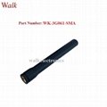 waterproof omni directional sma male 80mm size gprs gsm 3g stubby rubber antenna