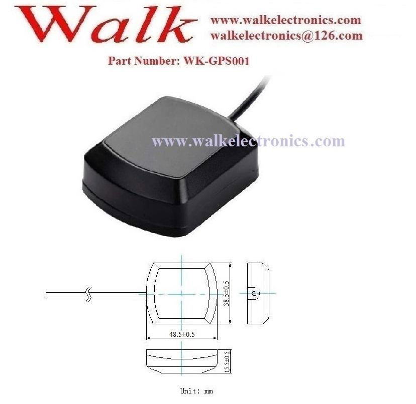 waterproof outdoor high gain FAKRA female Magnetic or adhesive mount GPS antenna 2