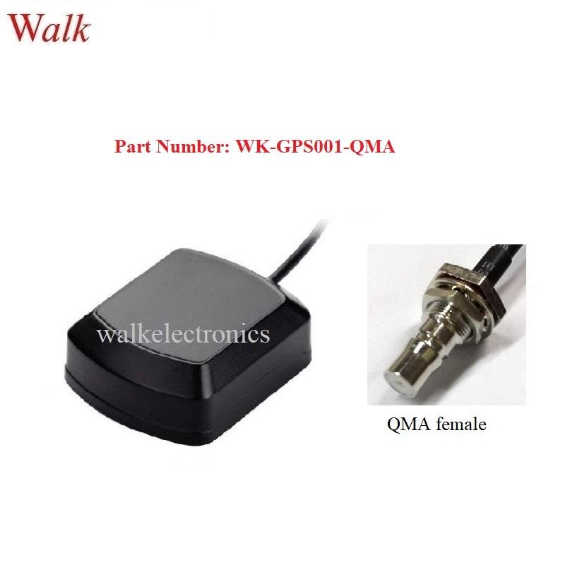 waterproof outdoor high gain QMA female Magnetic or adhesive mount GPS antenna