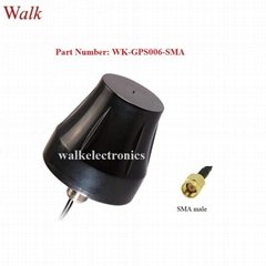 small size waterproof outdoor use screw mount high gain active gps antenna