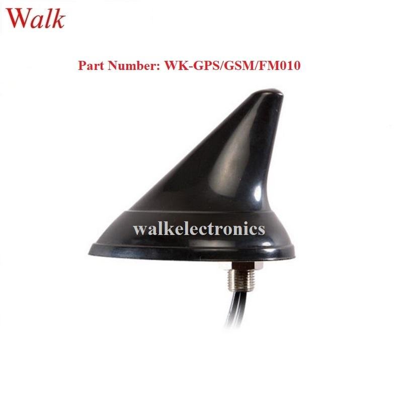waterproof outdoor use screw mount shark fin GPS gsm fm am combo car antenna