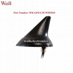 waterproof outdoor screw mount shark fin GPS 3g 4g lte wifi combo car antenna