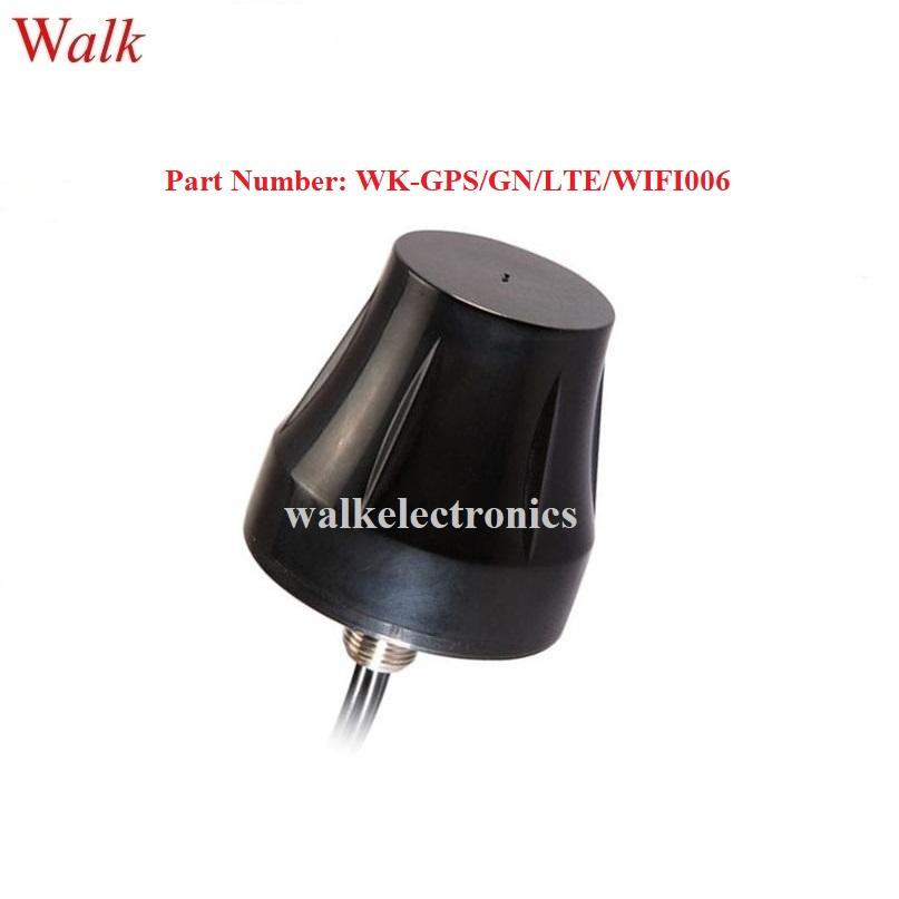 small size IP67 outdoor use screw mount GPS glonass 4G LTE WIFI combo antenna