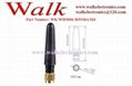 53mm high short RP-SMA male straight 2.4GHz WiFi SMA rubber stubby antenna 2