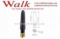 53mm high short RP-SMA male straight 2.4GHz WiFi SMA rubber stubby antenna