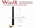 110mm SMA male right angle omni directional 2.4GHz Zigbee WiFi rubber antenna