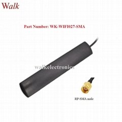 RP-SMA male high gain indoor 3M tape adhesive mount omni direct 5.0-5.8 antenna