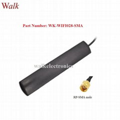 dual band adhesive mount wifi patch aerial glass mount 2.4/5.0-5.8GHz antenna